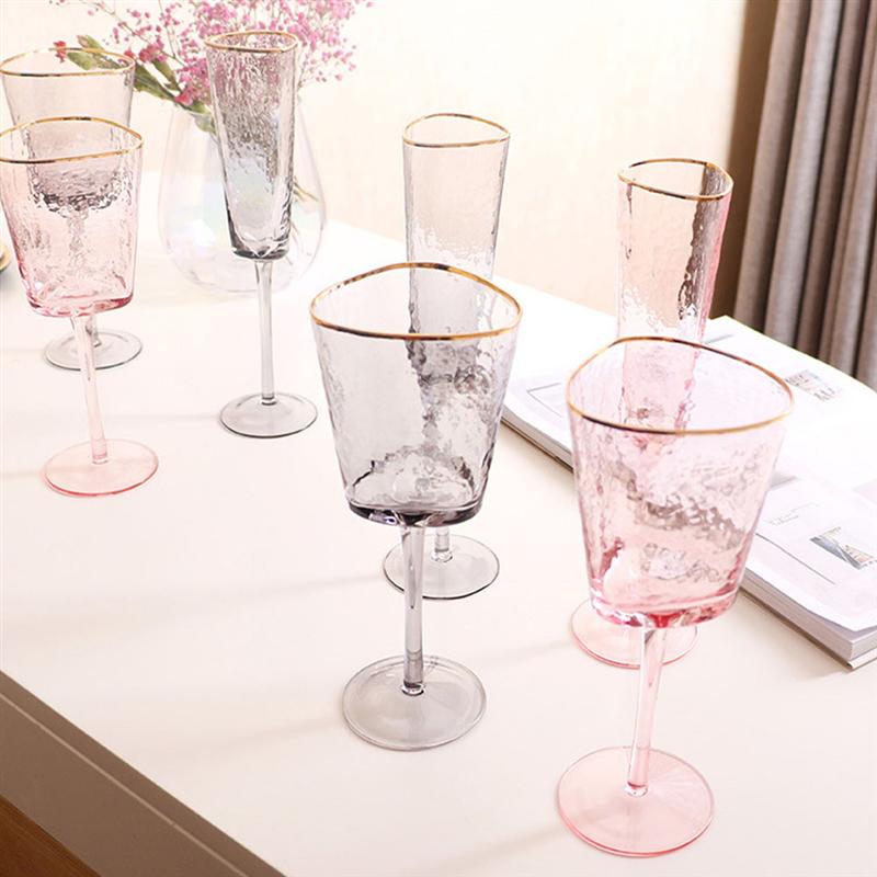 Crystal Wine Glass Champagne Glass Bouquet Party Supply Golden