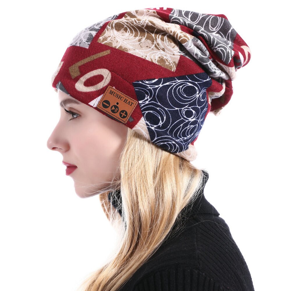 Gorro con cola de caballo compatible con Bluetooth, para mujer, especial con de cola de caballo para niña y mujer, sombreros de música manos libres