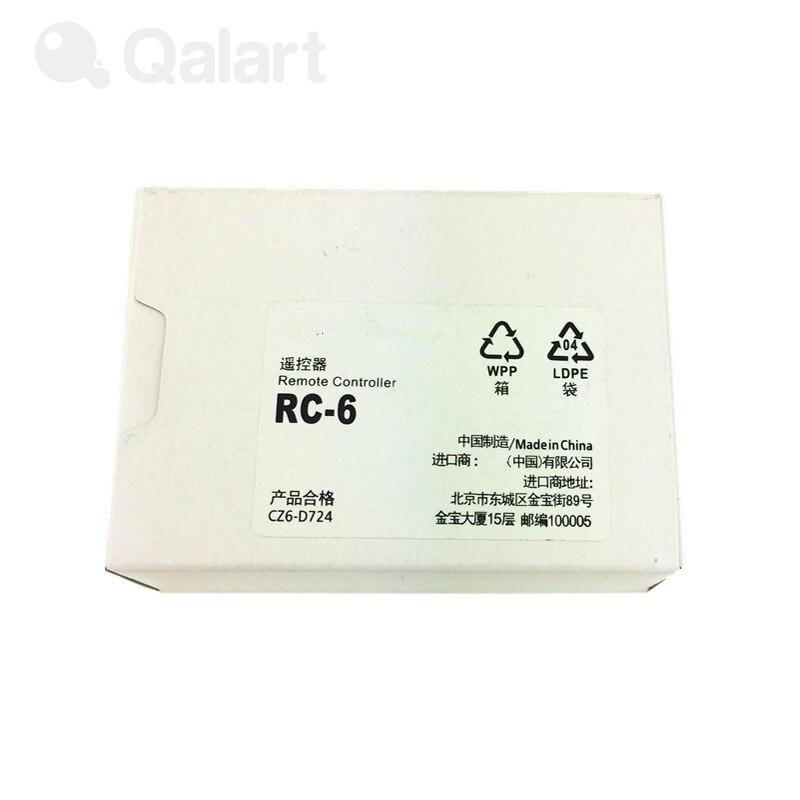 RC-6 IR A Raggi Infrarossi Telecomando Senza Fili per canone R5 R6 7D 5D marchio II III IV 80D 77D 70D 60D 800D 750D 700D 650D 600D 100D RC6