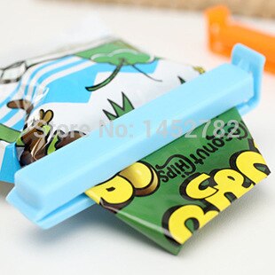 5 stk/sæt hjemmeposer forseglingsklemme af slikfarvet mad frisk snack fugtforseglingsklemme