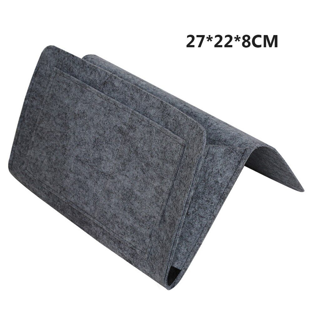 Bedside Hanging Storage Organizer Bed Storage Bag Pocket Felt Dorm Room Book Magazine TV Remote Caddy Bunk Holder ForSofa Table