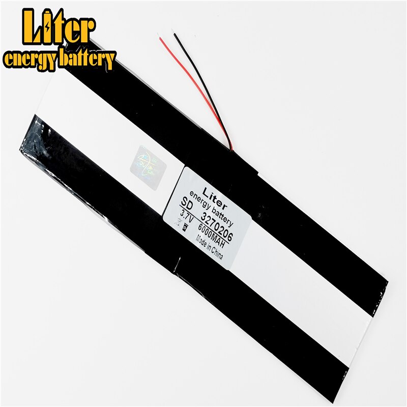 Grote capaciteit 3270206 3.7V tablet batterij 6000mah elk tablet universele oplaadbare lithium batterijen