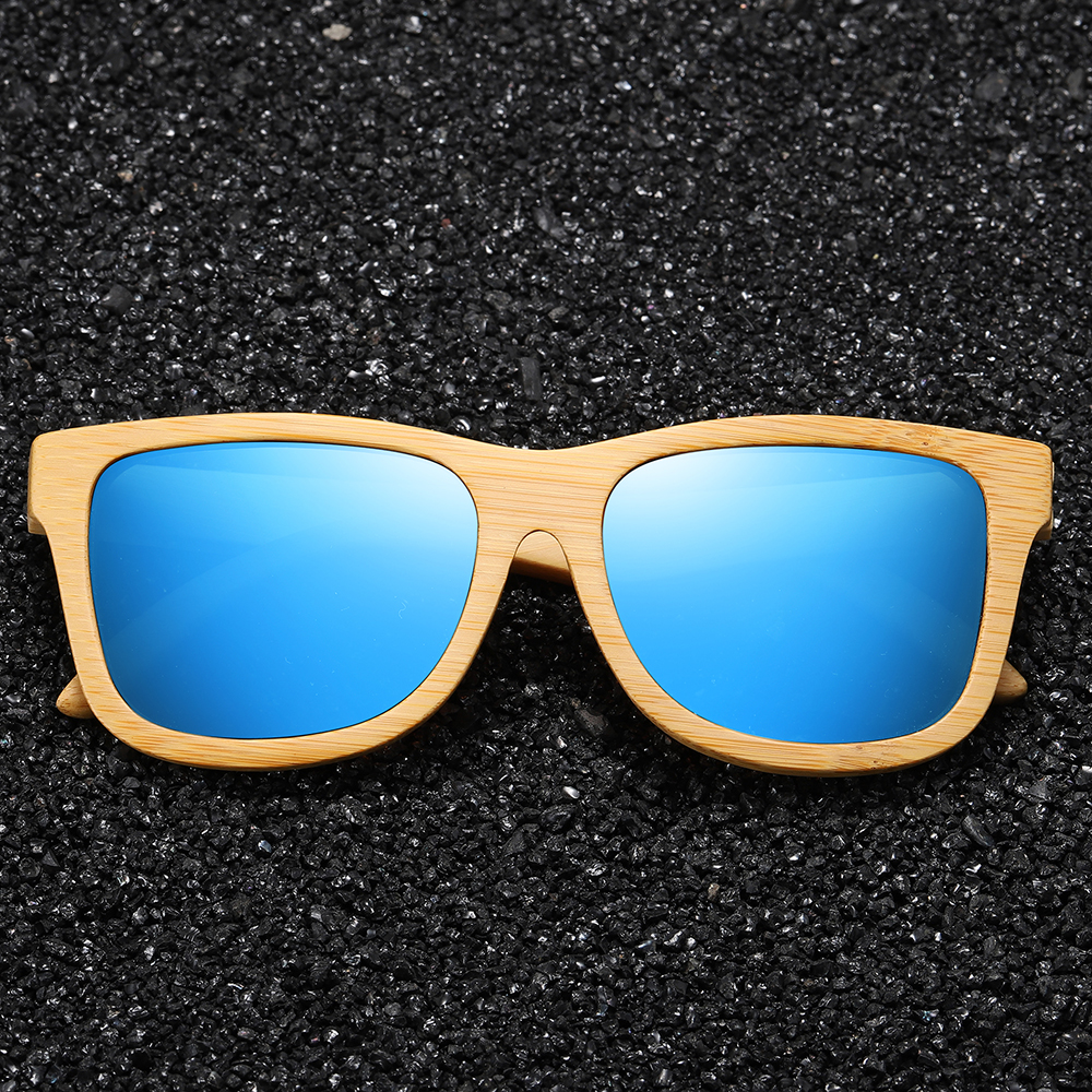 Gm Brand Handgemaakte Natuurlijke Houten Bamboe Zonnebril Luxe Zonnebril Gepolariseerde Houten Oculos De Sol Masculino