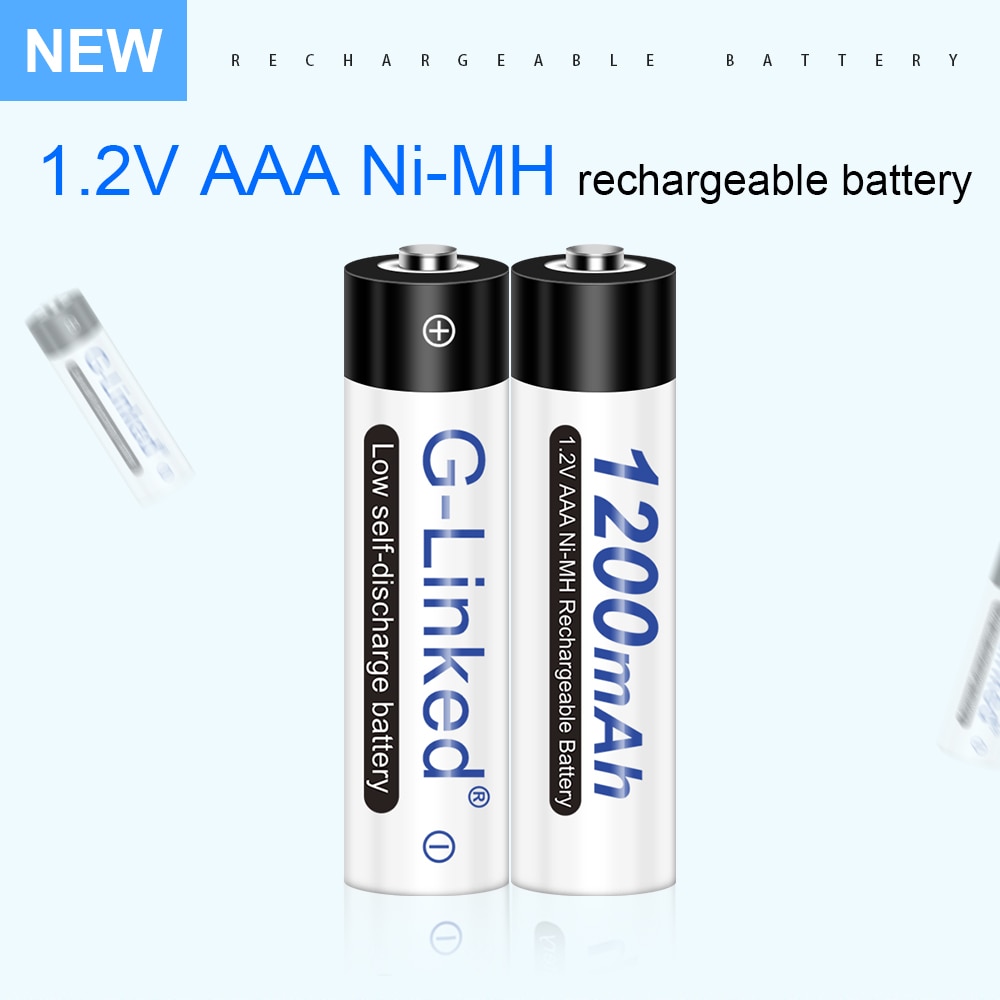 2/4/6/8/10/12PCS AAA Battery 3A 1.2V Ni-MH AAA Rechargeable Battery Batteries Low Self Discharging AAA Batteries 1200mAh