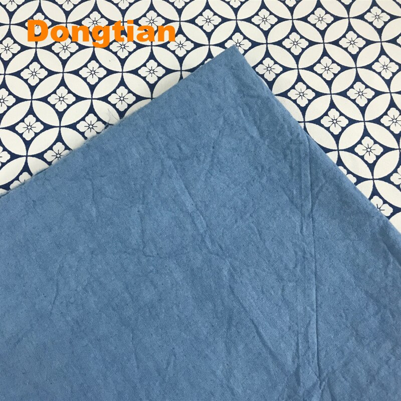 100% Cotton Natural Hand Dyed Plant Dyed Fabric Solid Color Indigo Fabric Sashiko Fabric Boro Project Fabric Width 150cm