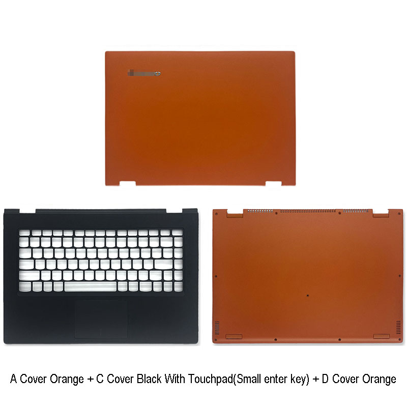 Refurbished For Lenovo IdeaPad Yoga 2 pro 13 Series Laptop LCD Back Case/Palmrest/Bottom Case A C D Cover Silver Orange
