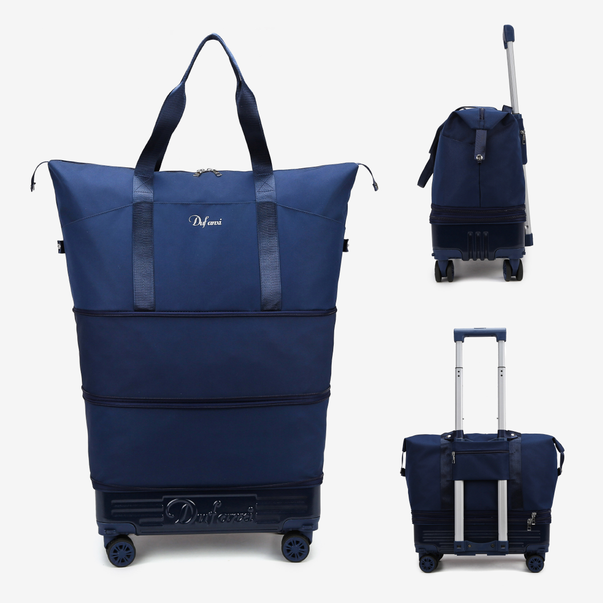 Koffer met wieltjes, universele reistas met wielen, opvouwbare koffer, lichtgewicht trolleykoffer, handrugzak met grote capaciteit, voor op reis naar huis