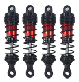 Wltoys 144001 144002 144010 124007 124008 124016 124018 124019 Amortiguador de aceite de Metal, accesorios de piezas de actualización de coche RC: Multicolor