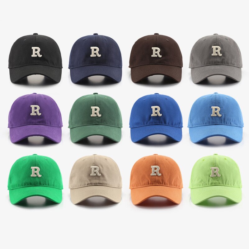 Baseball Women&#39;s Cap Men&#39;s Caps for Men Letter R Embroidery Four Seasons Male Hat Hats Apparel Accessories