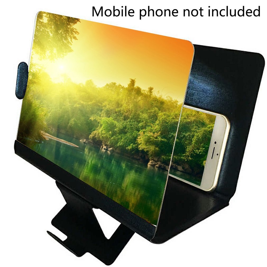 8.2 Inch Mobiele Telefoon Screen Vergrootglas Ogen Bescherming Display 3D Video Screen Versterker Vouwen Vergroot Uitbreiden Stand Houder