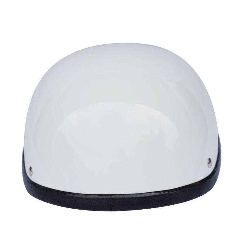 Matte Black Motorcycle Half Helm Schedel Cap Low Profile Voor Chopper