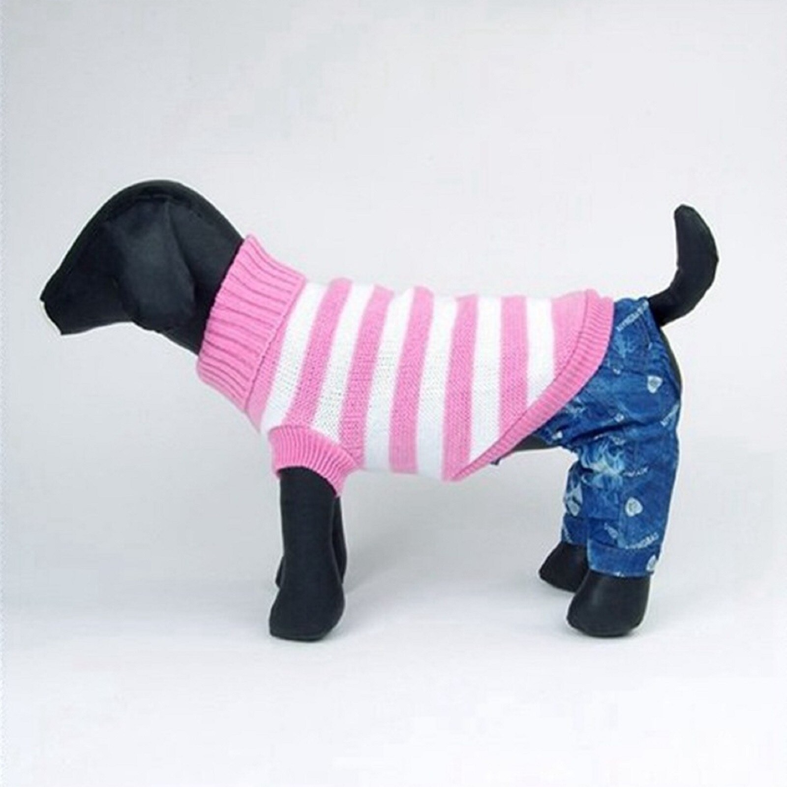 Pull à rayures pour animaux de compagnie, tendance, , coloré, pour chien, vêtements d'extérieur, 25 #