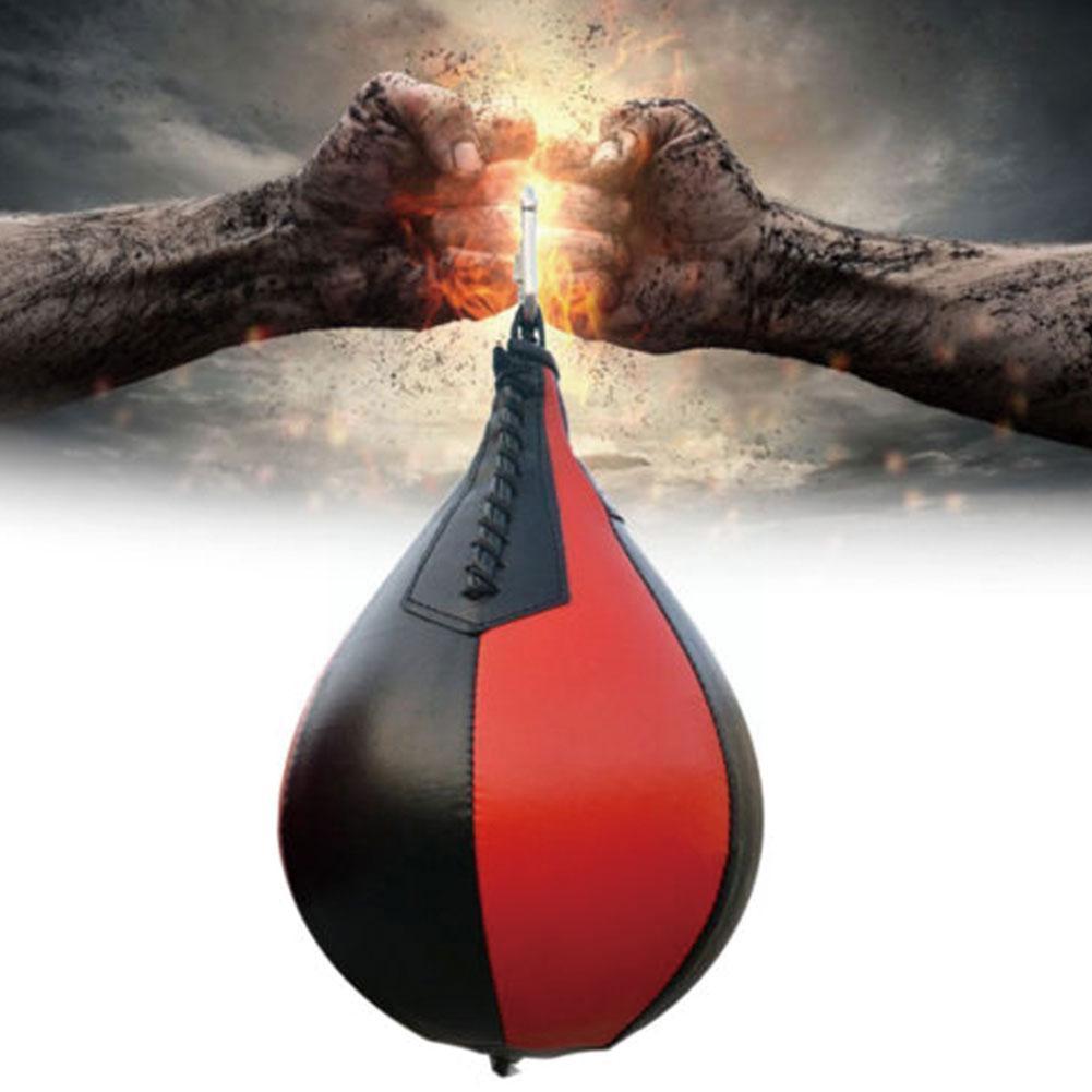 1pc Pear Boxing Bag Training Speed Balls For Mma Muay Thai Punch Fitness Sports Equipment Training Pu Hanging Punching Ball H5s7