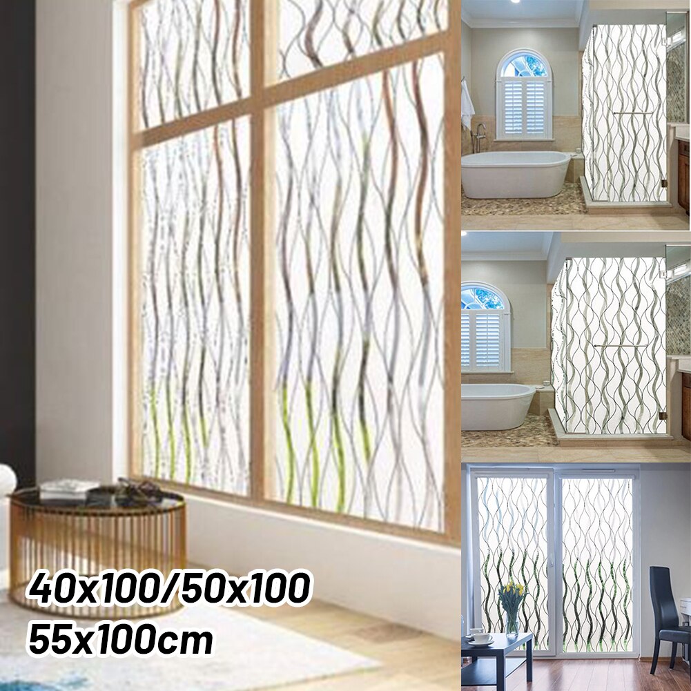 Vinyl Window Film Static Privacy Decoration Adhesive Film UV Blocking Heat Control Glass Window Stickers