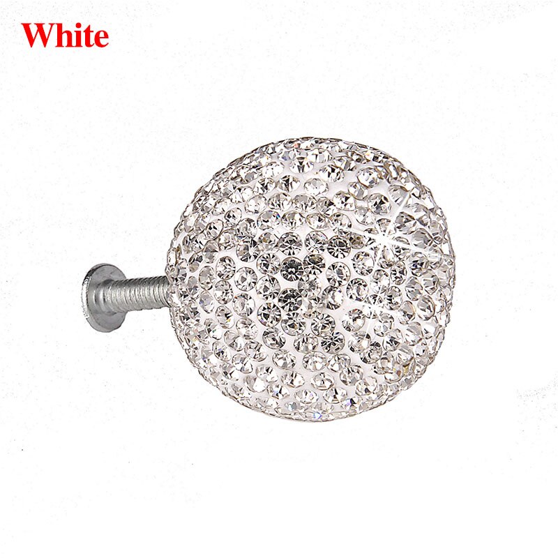 Morden Crystal Handvat Diamant Knop Kabinet Lade Kast Deurknoppen Furniture Hardware Shiny Crystal Bal Handgrepen: A