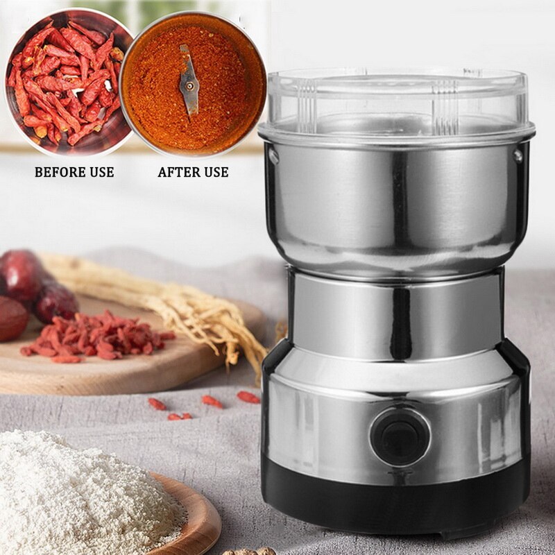 Mini Electric Food Chopper Processor Mixer Blender Pepper Salt Garlic Seasoning Grinder Speed Grinding Kitchen Tools