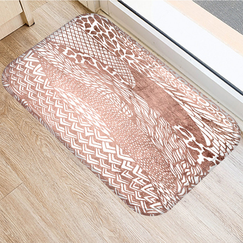 1 st 40*60cm stenrandig marmormönster halkskyddad mocka matta dörrmatta dörrmatta utomhuskök vardagsrum golvmatta matta 48276: 2dd-48276-043