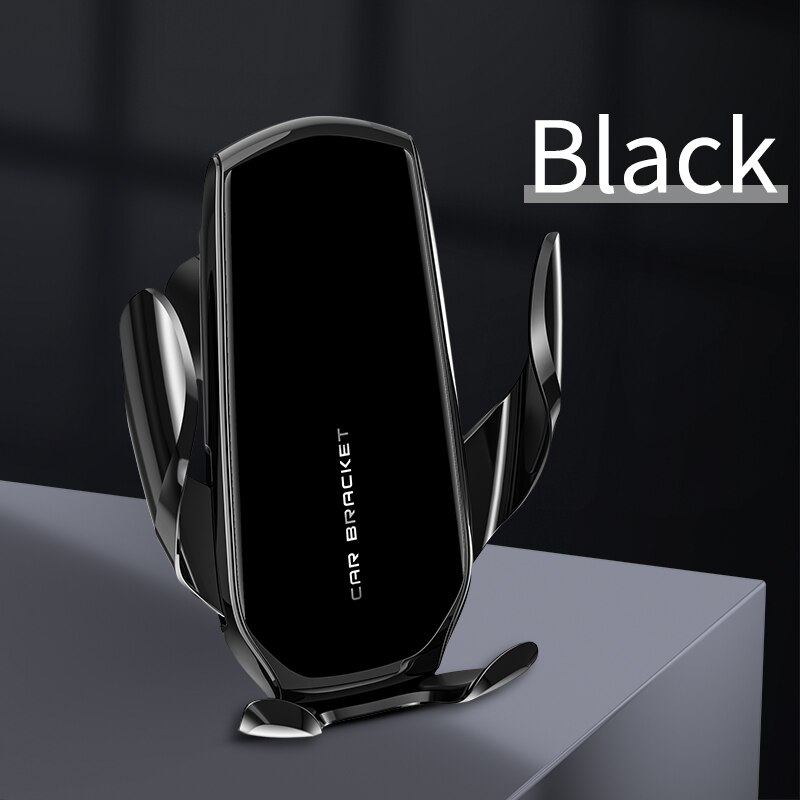 Universal gravity car mount for mobile phones - car air vent clip stand with gps support for iphone 1112, samsung 13 x: Black