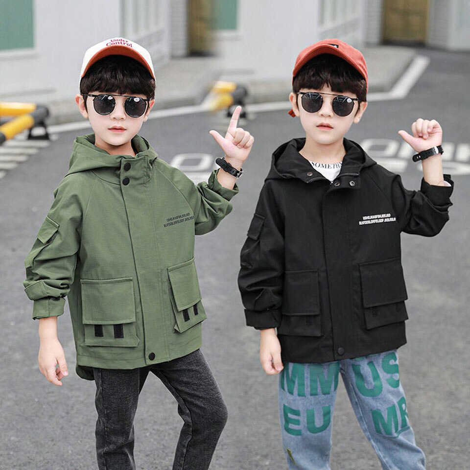Chaqueta cálida de manga larga para niños, abrigo informal de dibujos animados, 2 colores para 4, 5, 6, 7, 8, 9, 10, 11, 12, 13, 14 años, primavera y otoño