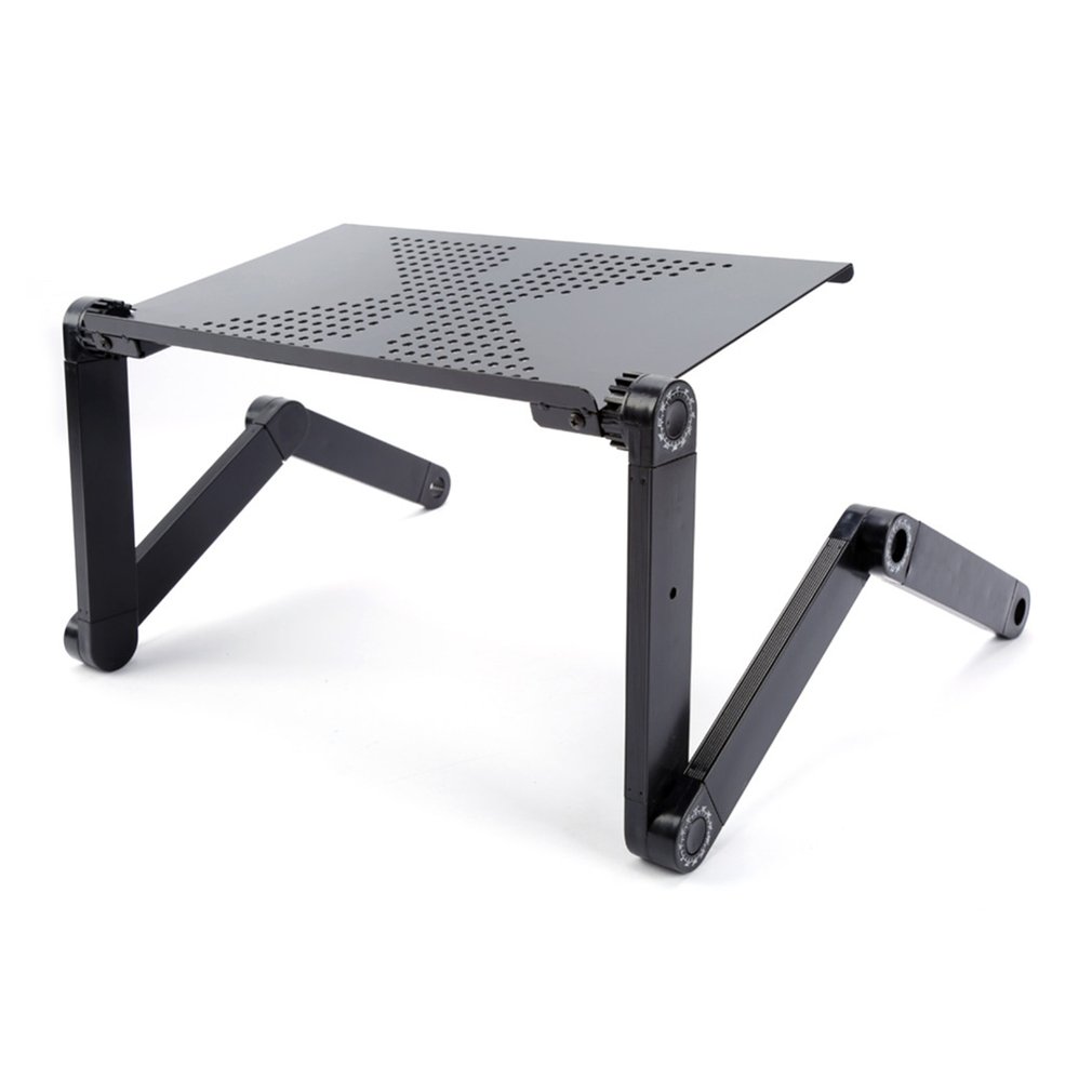 Aluminiumslegering justerbart bærbar bord bærbar sammenleggbar datamaskin skrivebord bærbar stasjonær stasjonær bord: Skrivebord