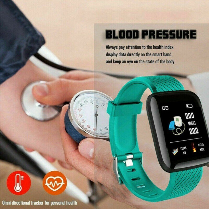 116plus Smart Watch Heart Rate Blood Pressure IP67 Waterproof Pedometer Sport Sleep Monitor Smart Wristband