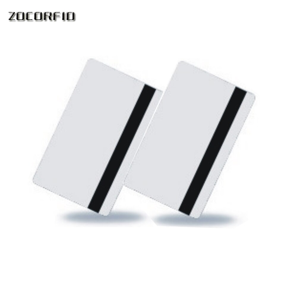10PCS High Resistance Blank PVC Magnetic Stripe Card 2750 OE Hi-Co 3 Track Magnetic Card For Access Control System