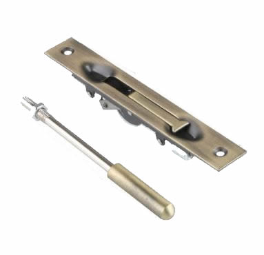 304 stainless steel hidden bolt,security door Built-in latch lock,embedded door latch,Fire emergency door escape door lock: 8 inch / Green