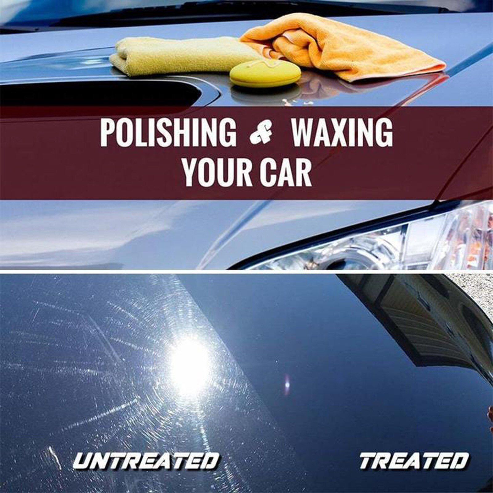 Car Coating Wax Can Be Polished Immediately Without Too Much Waiting Protect The Car Surface Polishing Safety Carnauba