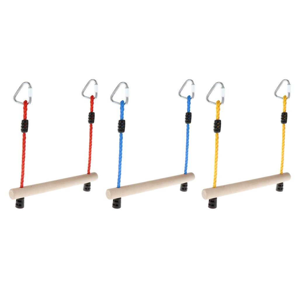 16 ''Trapeze Swing barra tarea pesada cuerda y gancho Swing Set accesorios, niños escalada marco varillas