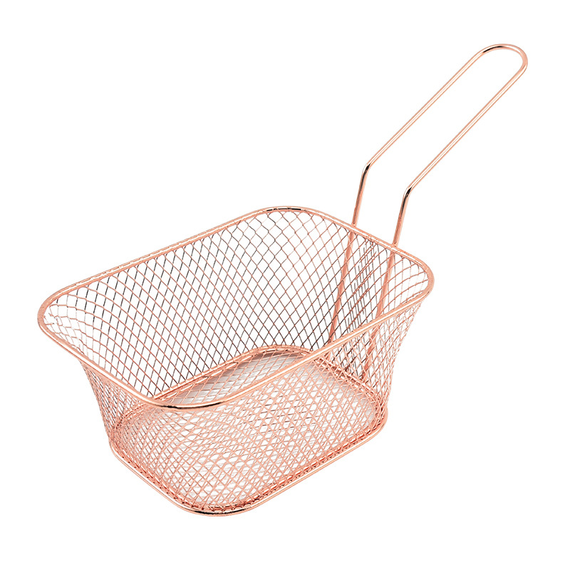 Multifunction Snacks Plates Side Plates Bowl Dishes Iron Chips Frying Basket Drainer Kitchen Gadgets&amp;Tools Tableware: C2