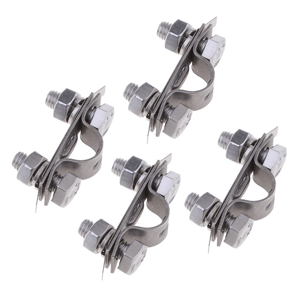 4Pcs Boat Throttle Cable Clamp and Shim Kit - Stainless Steel 304 Grade