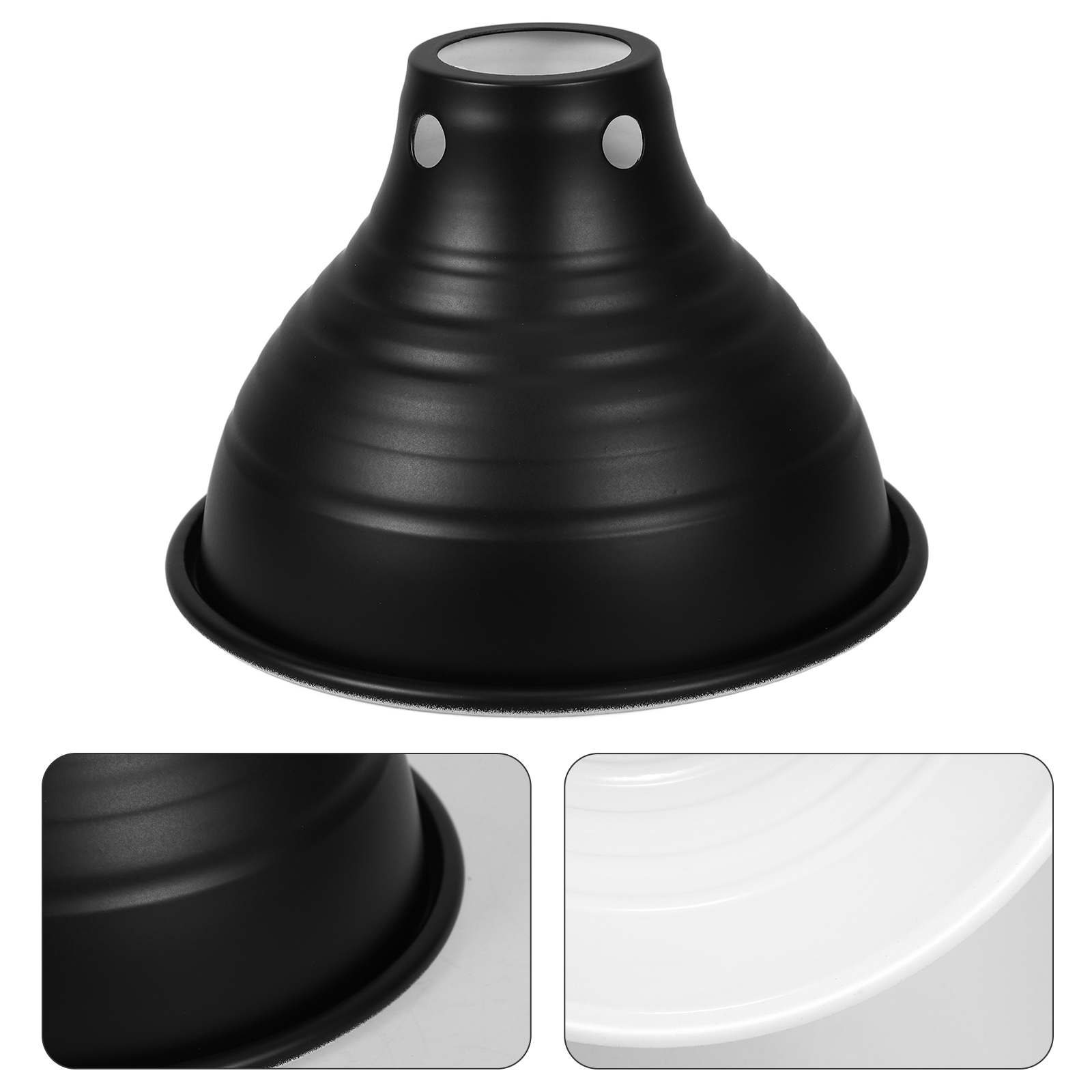 Reptiel Warmtelampafdekking Geïsoleerde reflector Metalen lampenkap voor hagedissen Slangen Schildpadden onderhoud Tankaccessoire