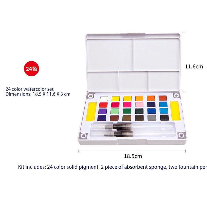 XILEYW Solid Watercolor Painting Pigment Solid Pigment Portable Watercolor Pigment Suit for / Art / Creation