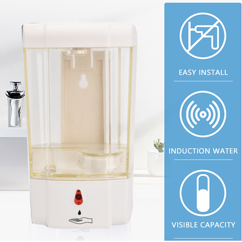 900ml Smart No Touch Wall-mount Foam Liquid USB Powered Soap Dispenser Container