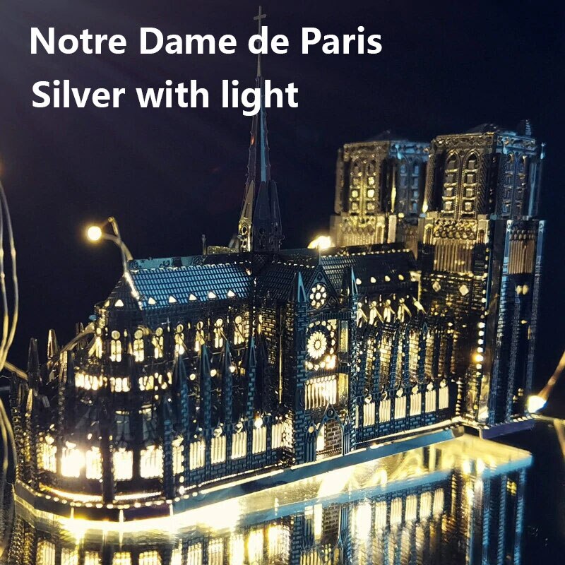 HK Nanyuan 3D Metal Puzzle World Famous Attractions Building DIY Model Kit Children's Educational Toys Games Adult Hobby: 2