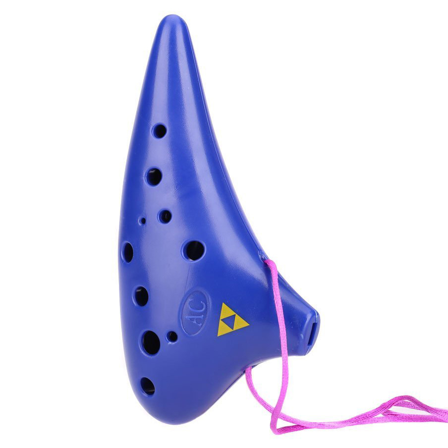 12 Hole Ocarina Plastic Alto C Vessel Flute Wind Musical Instrument