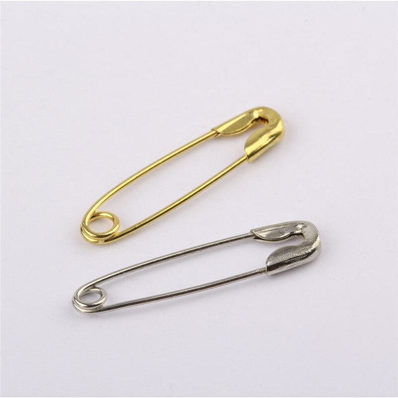 5000 unids/lote de alfileres de seguridad de acero inoxidable, broche de Metal, insignia de joyería, Pin de seguridad, accesorios para manualidades de costura