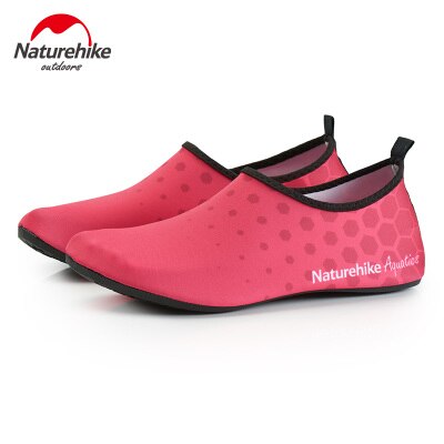 Natureike-chaussettes en peau de pieds nus pour hommes et femmes, chaussures rayées pour la plage, de piscine, de gymnastique, de natation, de plage, de Surf: pink / 35,5
