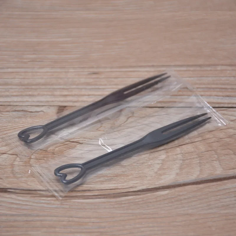 Engangs plast catering gafler frugt pind fingermad pick plast frugt gaffel bryllup fødselsdag kage mad gafler
