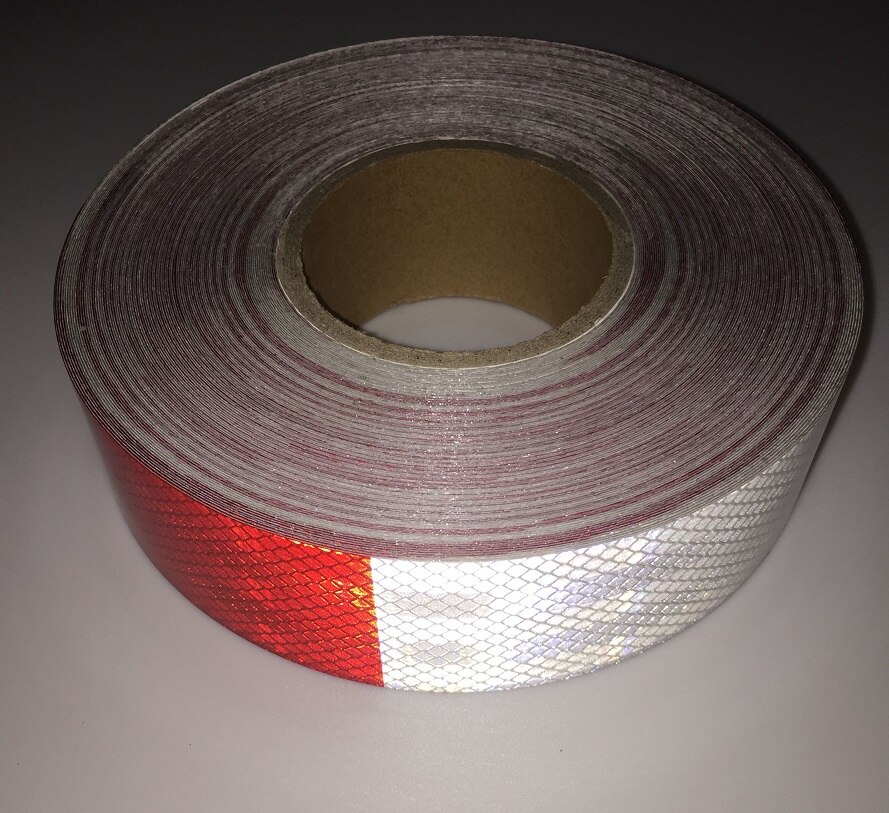 5cm*45m supersterke vrachtwagen verkeersstickers, reflecterende zelfklevende waarschuwingstape voor huisdieren