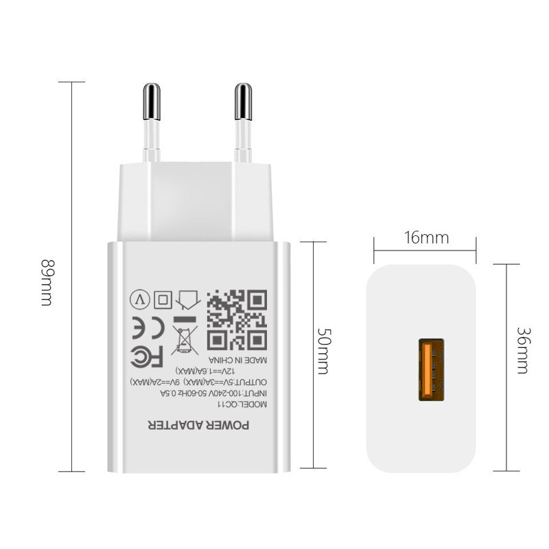 3A USB Type C Cable Fast Charger for Huawei Y9A NOVA 8 7 6 5 SE Y9S Y8S Y7P Y6P Y5P P SMART EU Charging Adapter
