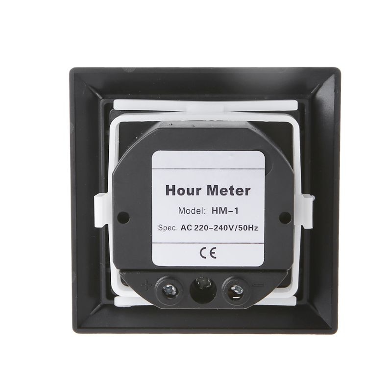 Compteur carré de minuterie de HM-1 numérique 0-99999.9 heure mètre jauge 0.3W AC220-240V / 50Hz AC J6PC directe