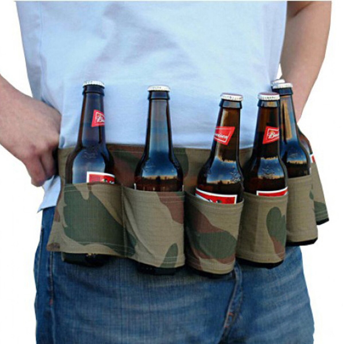 Portable bière sac bouteille taille ceinture pratique bouteilles de vin boisson porte-canette pour noël nouvel an Halloween Club fête Costume