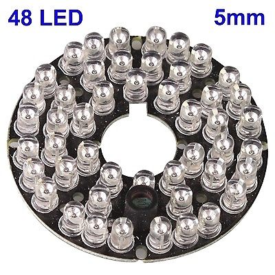 48 LED 5mm Infrarood Lamp Board voor CCD Camera, IR Afstand: 40 m