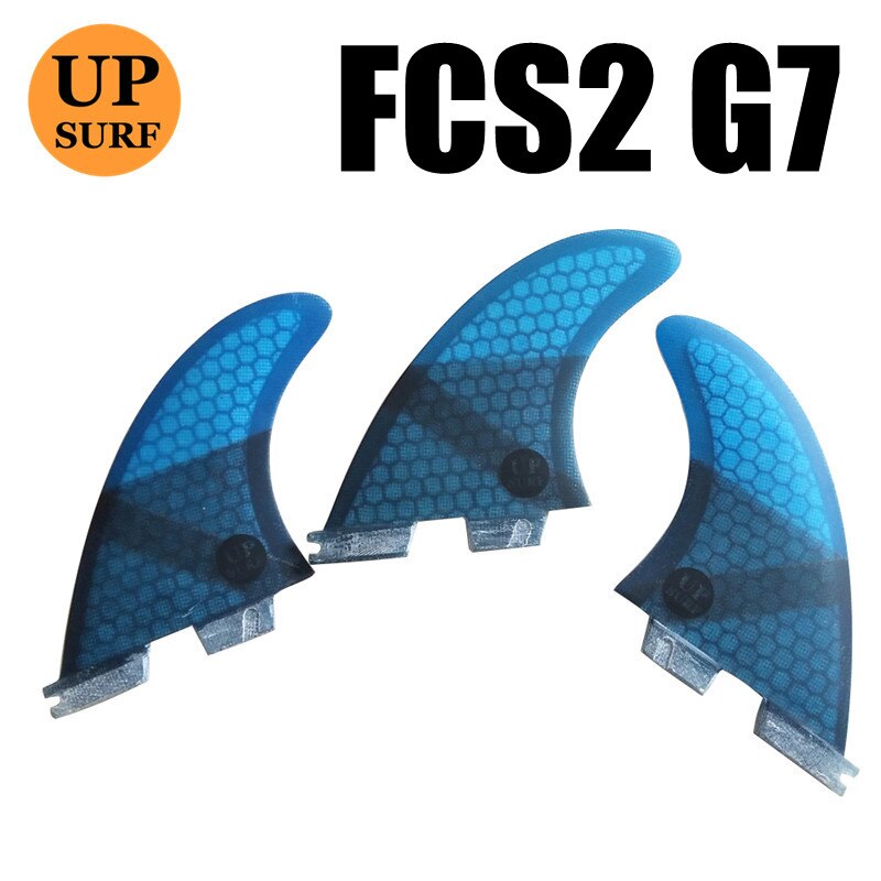 3pcs/4pcs/5pcs fcs2 pinne G7/G5/GL pinne tavola da surf stand up fcs 2 sport acquatici fcs ii pinne quilla surf stand up paddle pinna: G7 blue