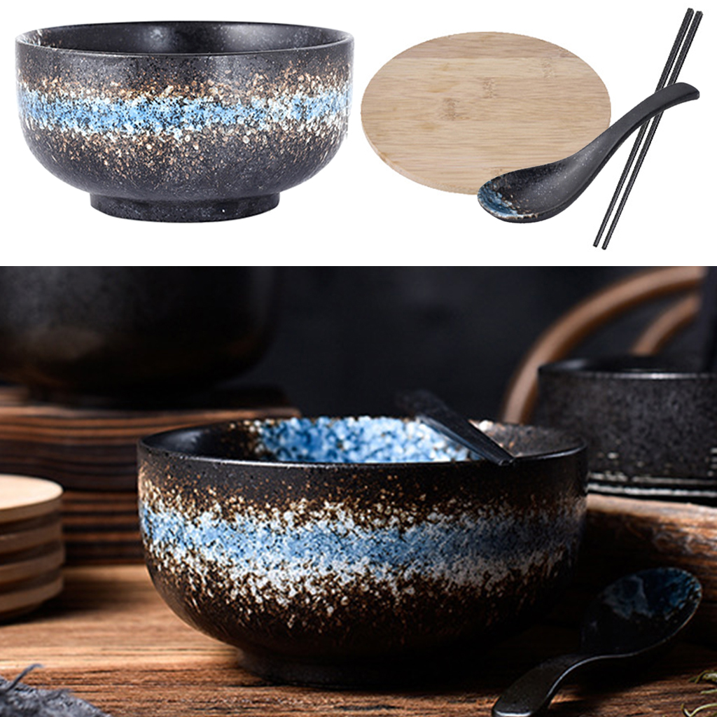 Japanese Ramen Bowl Ramen Dinnerware,Fruit, Salad,Rice Tableware Bowl