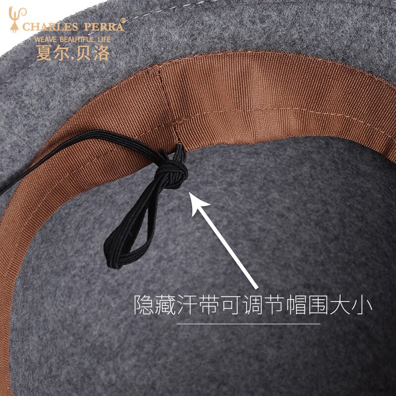 Lady Fedoras Hat Girls British Style Dome Hat Female Woolen Cap Shaped Winter Warm Cap British Leisure Cap B8676