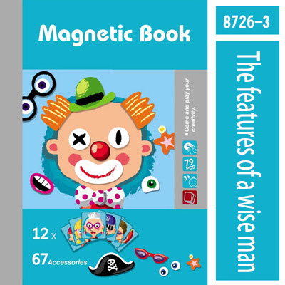 Montessori bildung kinder papier pädagogisches spielzeug baby frühe bildung magnetische puzzle spielzeug: 08