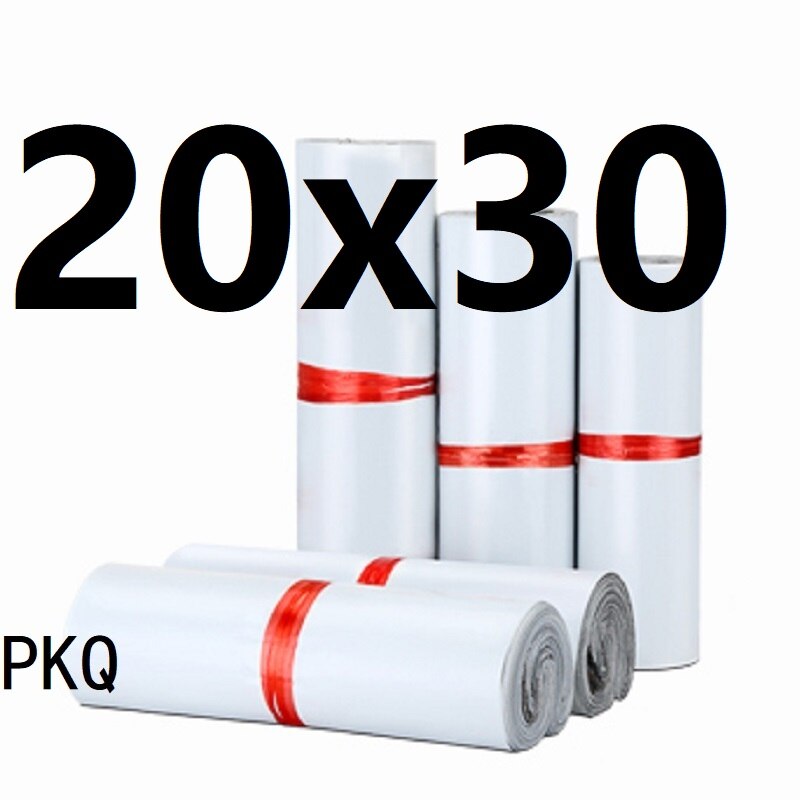 100Pcs/Lot Poly Mailer Waterproof Mailing Bags Thicken Bags Mailer Self-seal Adhesive Courier Storage Bags: 20x30cm