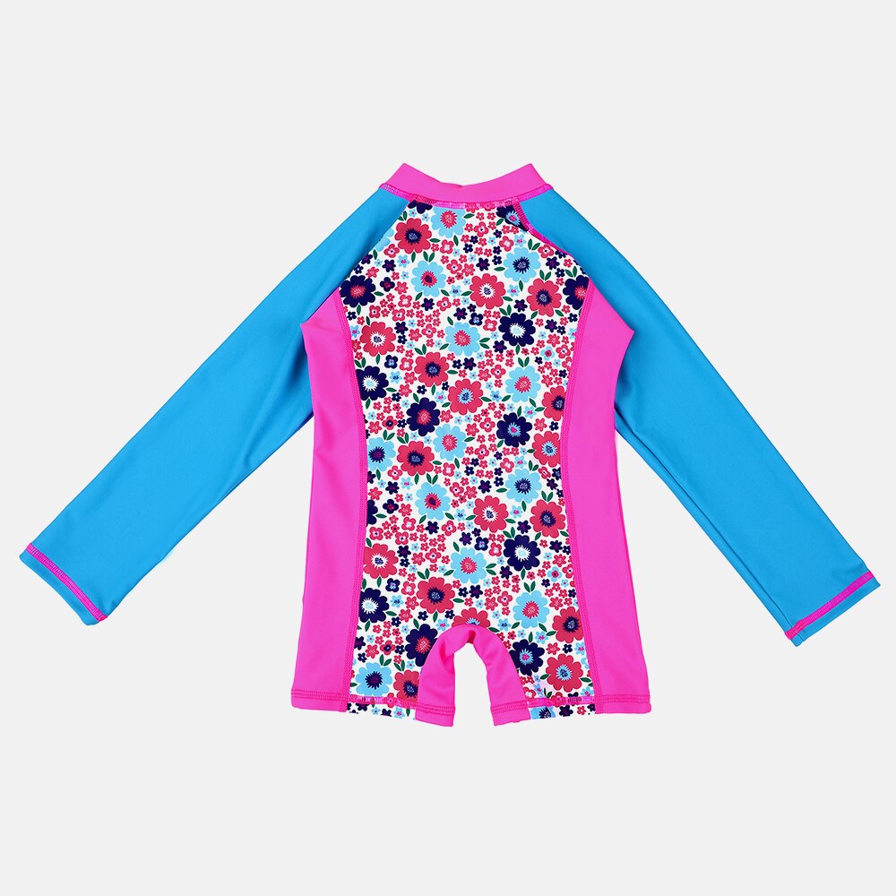 Anfilia OnePiece Baby Girl Swimwear Kids Rashguard Swimsuit Child Long Sleeve Rash Guard UPF 50